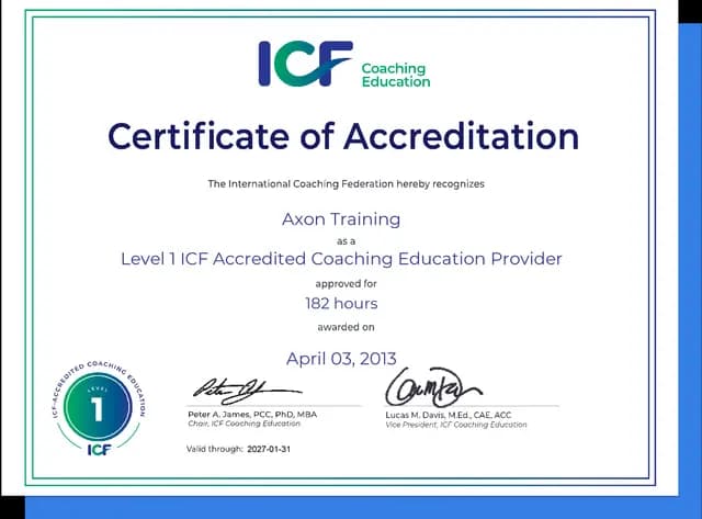 Programa Avalado por la ICF